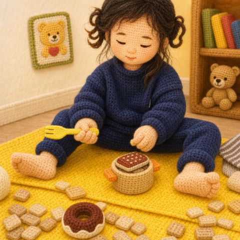 뜨개 인형 화풍 시안